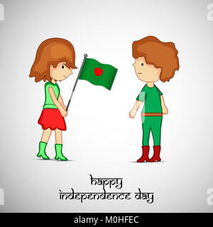 Abbildung: Elemente von Bangladesch Independence Day Hintergrund Stockfoto