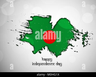 Abbildung: Elemente von Bangladesch Independence Day Hintergrund Stockfoto