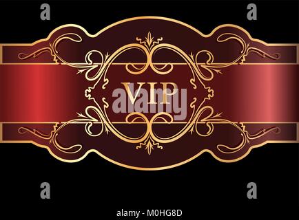 VIP-Design. Vector Illustration. Stock Vektor