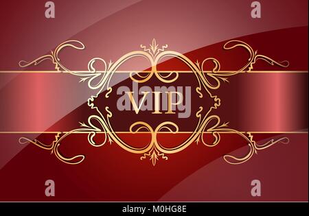 VIP-Design. Vector Illustration. Stock Vektor