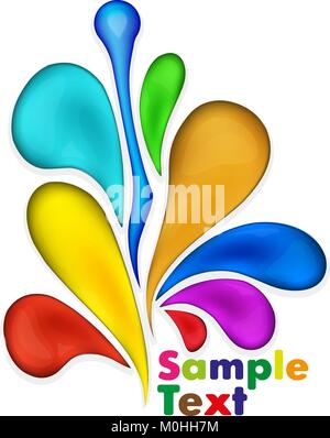 Set aus bunten Blots Stock Vektor