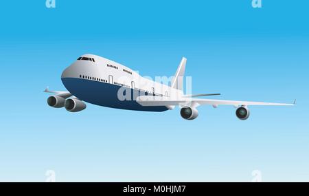 Flugzeug-Vektor-illustration Stock Vektor