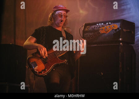 Die kanadische psychedelic-Rock-Band Black Mountain führt ein live-Konzert am Huset als Teil von Kopenhagen Psych Fest 2016. Dänemark, 16/07-2016. Stockfoto