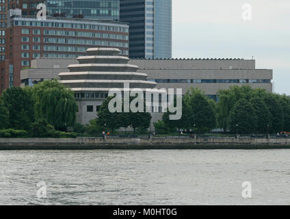 Das Museum der Jüdischen Erbes, in Battery Park City in Manhattan, New York City, New York, USA Staqte entfernt. Stockfoto