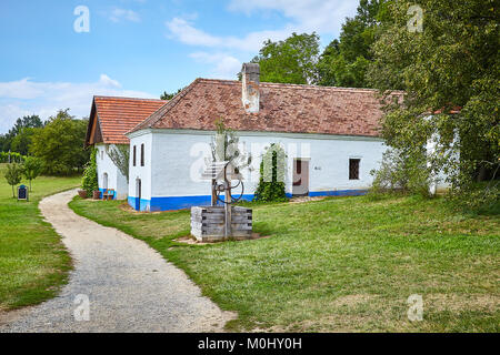 Strážnice, Tschechische Republik. 20. August 2017. Open-air Museum der Süd-östlich Mährischen Dorf (Muzeum vesnice jihovýchodní Moravy), Strážnice, Czec Stockfoto