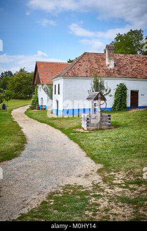 Strážnice, Tschechische Republik. 20. August 2017. Open-air Museum der Süd-östlich Mährischen Dorf (Muzeum vesnice jihovýchodní Moravy), Strážnice, Czec Stockfoto