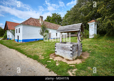 Strážnice, Tschechische Republik. 20. August 2017. Open-air Museum der Süd-östlich Mährischen Dorf (Muzeum vesnice jihovýchodní Moravy), Strážnice, Czec Stockfoto