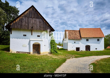 Strážnice, Tschechische Republik. 20. August 2017. Open-air Museum der Süd-östlich Mährischen Dorf (Muzeum vesnice jihovýchodní Moravy), Strážnice, Czec Stockfoto