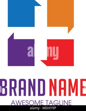 Kreuz Plus medizinische Anteil Logo Icon Design Template Elemente Stock Vektor