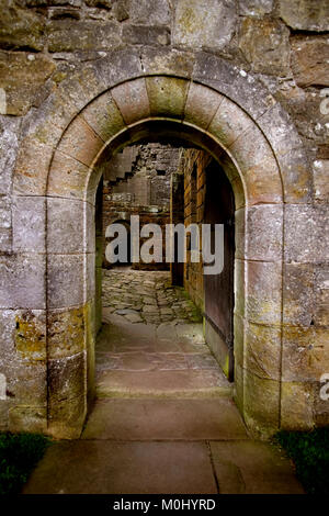 Die heute wichtigsten Eingang in Hermitage Castle Stockfoto