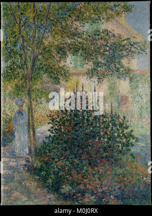 Camille Monet (1847 - 1879) Im Garten in Argenteuil MET DT 1884 Stockfoto