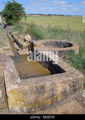 Canal del Pisuerga de Piña de Campos 1. Stockfoto