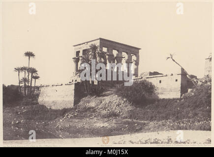 Ile de Fîleh (Philae), Édifice de l'Est - Vue Générale Hebeln du Punkt C MET DP 71399 Stockfoto