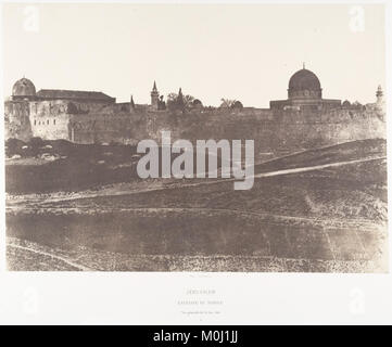 Jérusalem, Enceinte du Temple, Vue générale de la Face Sud 2 MET DP 131225 Stockfoto