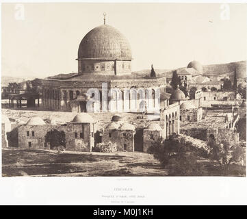 Jérusalem, Mosquée d'Omar, Côté Nord, Intérieur de l'enceinte MET DP 131349 Stockfoto