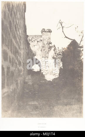 Jérusalem, die Via Dolorosa, Reste antiker MET DP 131299 Stockfoto