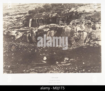 Jérusalem, Village de Siloah, Monolithen égyptienne de forme, 1 MET DP 131257 Stockfoto