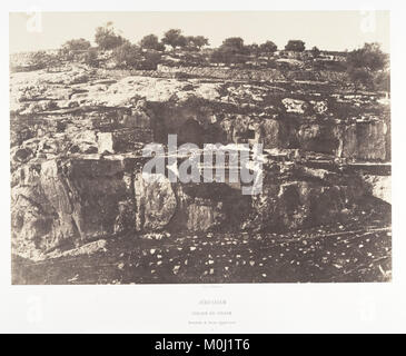 Jérusalem, Village de Siloah, Monolithen égyptienne de forme, 2 MET DP 131258 Stockfoto