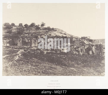 Jérusalem, Village de Siloah, Monolithen égyptienne de forme, 3 MET DP131259 Stockfoto