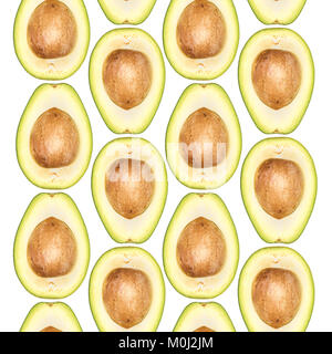 Nahtlose Muster von avocados Stockfoto