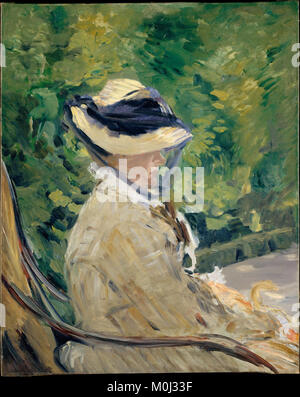 Madame Manet (Suzanne Leenhoff, 1830 - 1906) am Bellevue MET DT 4224 Stockfoto