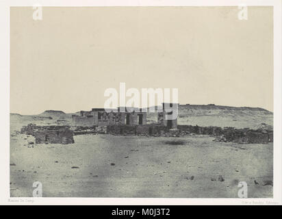 Nubie. Tempel et Village de Débôd. Parembole de l'itinéraire d'Antonin MET DP 116189 Stockfoto