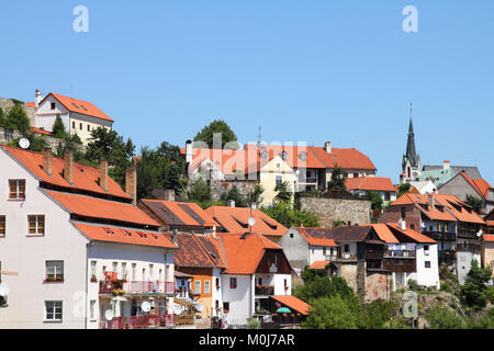 Cesky Krumlov - alte Stadt in der Tschechischen Republik, als UNESCO-Weltkulturerbe aufgeführt Stockfoto