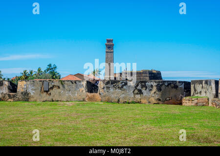 Um Galle Fort an einem sonnigen Tag, Sri Lanka Stockfoto