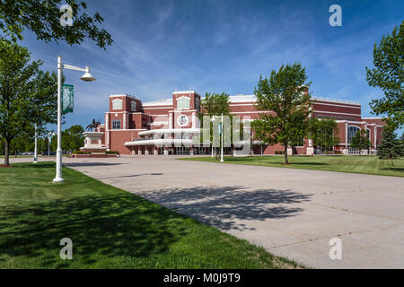 Der Ralph Engelstad Arena auf dem Campus der Universität von North Dakota in Grand Forks, North Dakota, USA. Stockfoto