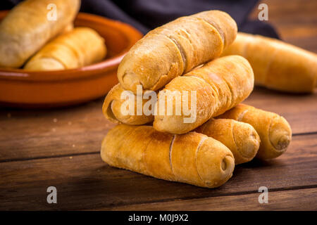 Venezolanische typische Speisen, Käse, Finger, tequeños Stockfoto