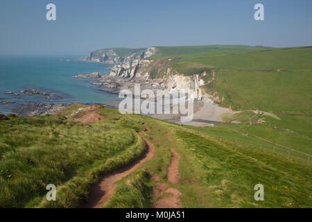 Ayrmer Cove in der Nähe von challaborough Bay South Devon England uk auf der South West Coast Path Stockfoto