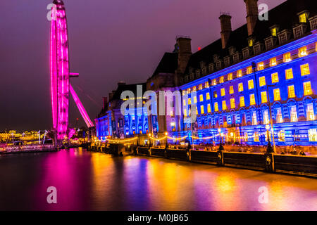 London Eye Millennium Wheel. Stockfoto