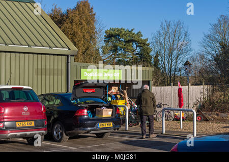 Emmaus Dorf Carlton, einem Obdachlosen Charity im Norden Bedfordshire Angebot für ehemals obdachlose Menschen aktiv zu unterstützen. Stockfoto