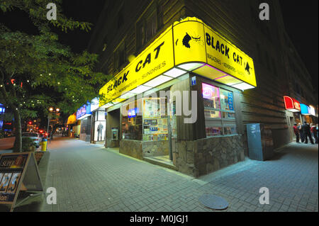 Dieses Magazin wurde ein Downtown Sudbury Wahrzeichen für viele Jahre Stockfoto