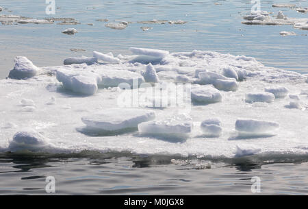 Schwimmende Eis Stockfoto
