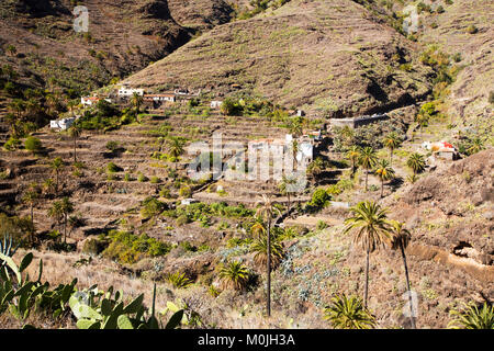 La Gomera Landschaft in Richtung Lo Del Gato, Kanarische Inseln suchen. Stockfoto