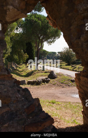 Rom, Italien. Via Appia Antica. Stockfoto