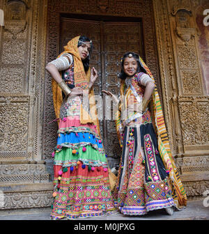 Rajasthani Schönheiten, Jaisalmer, Rajasthan, Indien Stockfoto