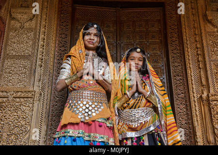 Rajasthani Schönheiten, Jaisalmer, Rajasthan, Indien Stockfoto