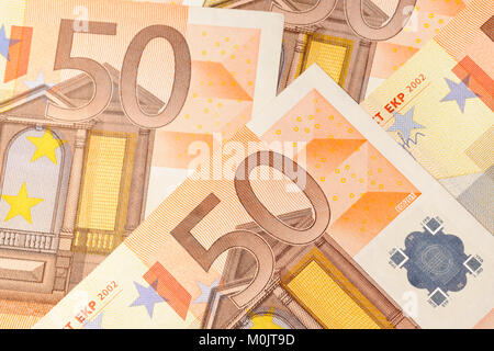 50 Euro-Banknoten Stockfoto