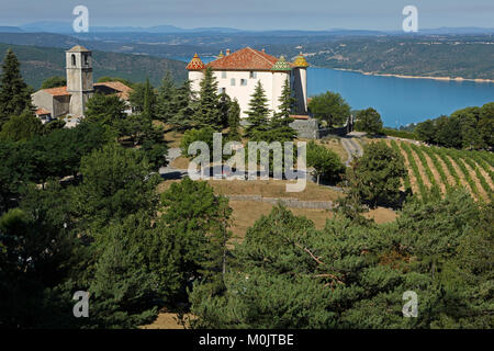 Aiguines, Le Verdon, Gorges du Verdon, Département Alpes-de-Haute-Provence, Frankreich Stockfoto