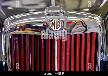 Vorderseite MG TB 1939 Detail Stockfoto