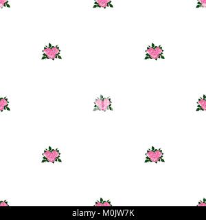Nahtlose Tapete rosa Rosen Stock Vektor