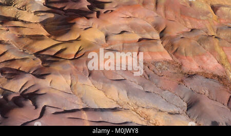 Luftaufnahme der Sieben farbige Erde (s) (AKA Terres des Sept Couleurs) aus einem Hubschrauber, Riviere Noire Bezirk, Chamarel, der Republik Mauriti Stockfoto