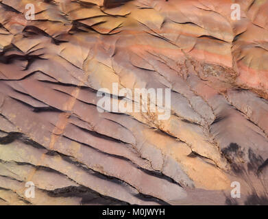 Luftaufnahme der Sieben farbige Erde (s) (AKA Terres des Sept Couleurs) aus einem Hubschrauber, Riviere Noire Bezirk, Chamarel, der Republik Mauriti Stockfoto