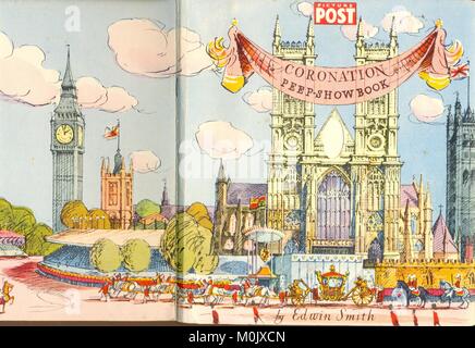 Das Bild Post Krönung Peep-show Buchen Stockfoto