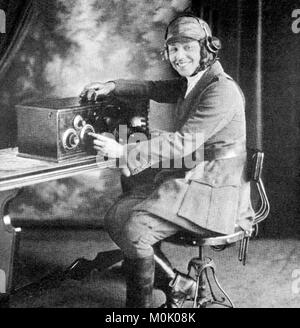 Bessie Coleman (1892-1926). Portrait der bahnbrechenden Aviator 1925 Stockfoto