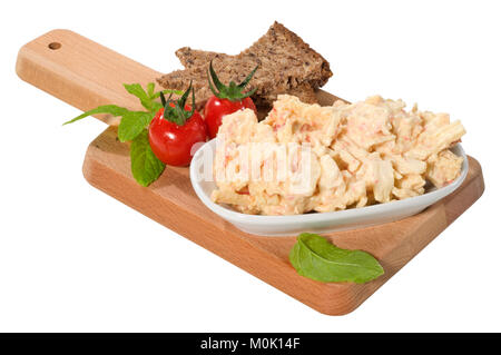 Mayonnaise Meeresfrüchte Salat Stockfoto