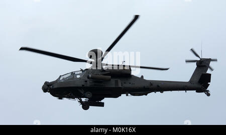 Britische Armee Longbow Apache Kampfhubschrauber Stockfoto