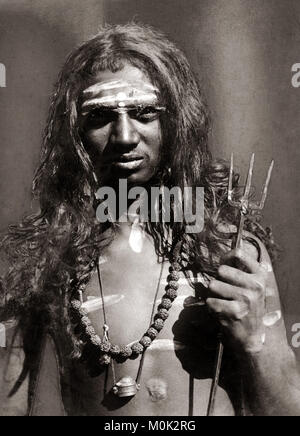 Indischer fakir oder heiliger Mann, Indien, 1900 Stockfoto